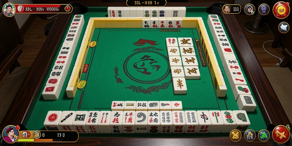Tampilan seru gameplay Mahjong di 33L yang menantang.