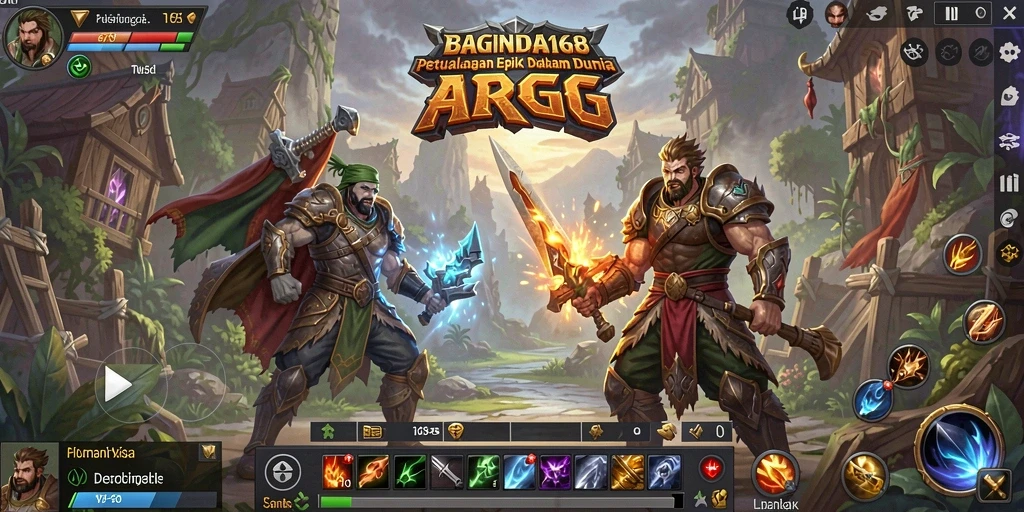 Tampilan menakjubkan dari gameplay ARPG di BAGINDA168.