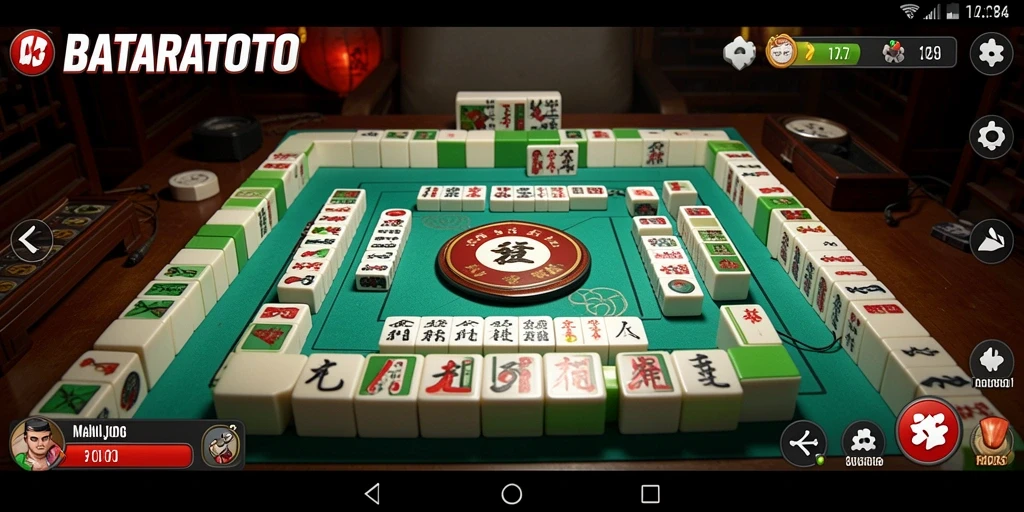 Tangkapan layar utama BATARATOTO menampilkan gameplay Mahjong yang mendebarkan.