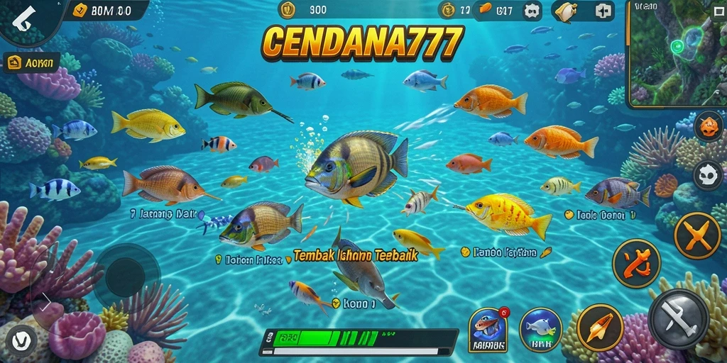 Tangkapan layar gameplay CENDANA777 yang penuh aksi Tembak Ikan.