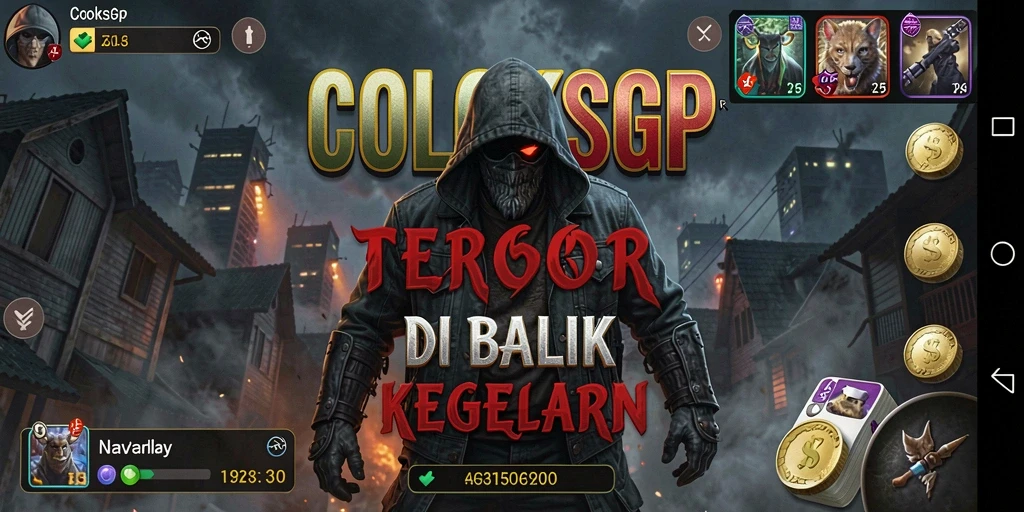 Tampilan gameplay COLOKSGP yang menghadirkan suasana mencekam.