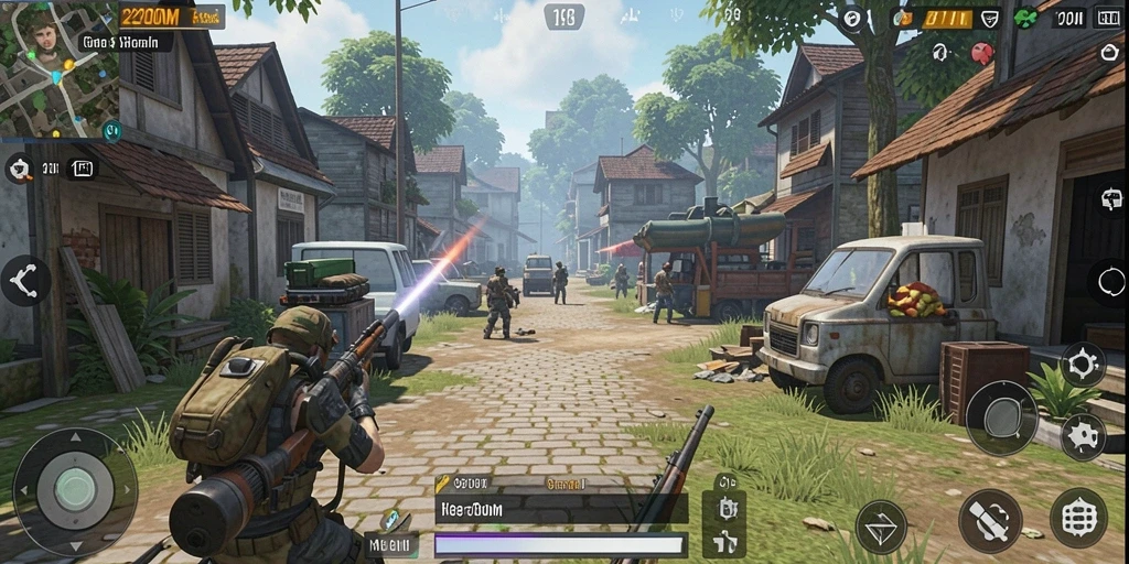 Tampilan gameplay menarik dari D200M yang menggambarkan pengalaman simulasi.