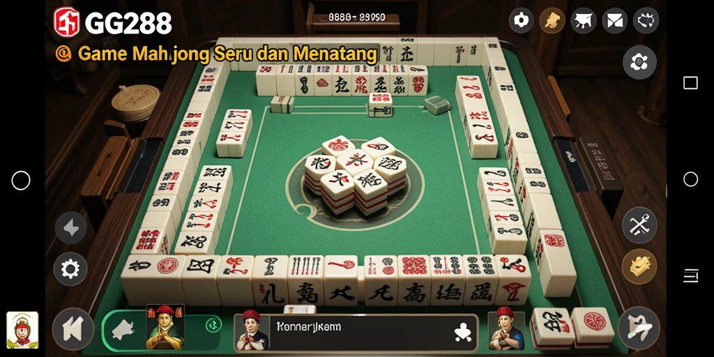 Tampilan gameplay GG288 yang menarik dan menantang dalam permainan Mahjong.