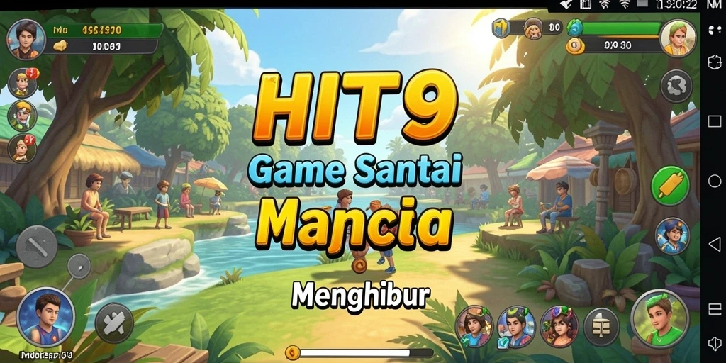 Tampilan gameplay HIT9 yang seru dan penuh warna.