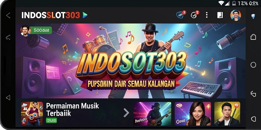 Tampilan menarik dari gameplay musik INDOSLOT303 yang memukau.