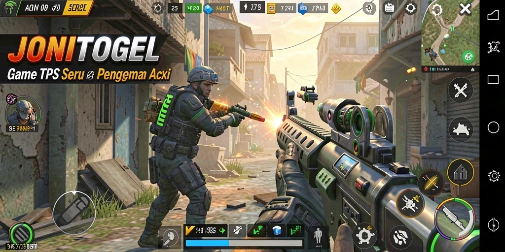 Gameplay seru dalam JONITOGEL dengan aksi tembak-menembak yang mendebarkan.