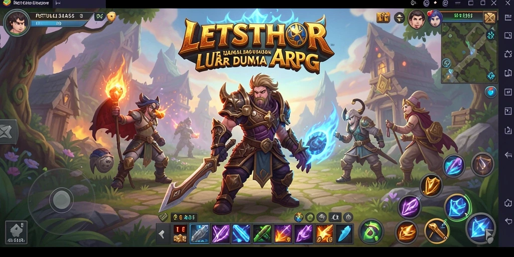 Tampilan menarik dari gameplay ARPG LETSTHOR dengan aksi mendebarkan.