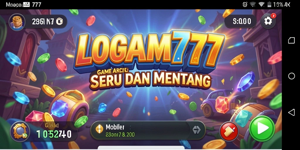 Tampilan seru gameplay LOGAM777 yang mendebarkan.