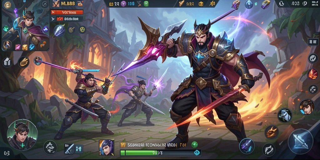 Tampilan gameplay MLBB8 dengan pertarungan epik dan strategi mendebarkan.
