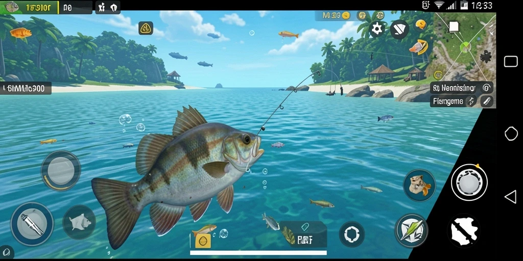 Tampilan gameplay MPO303 yang menampilkan aksi memancing yang seru.