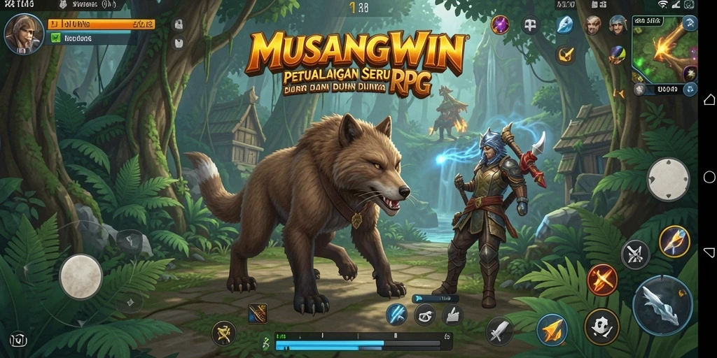 Tampilan gameplay RPG MUSANGWIN yang seru dan menantang.