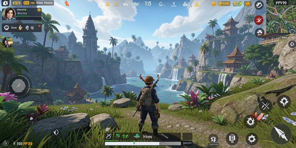 Tampilan gameplay PPV99 menampilkan dunia terbuka yang luas dan penuh petualangan.