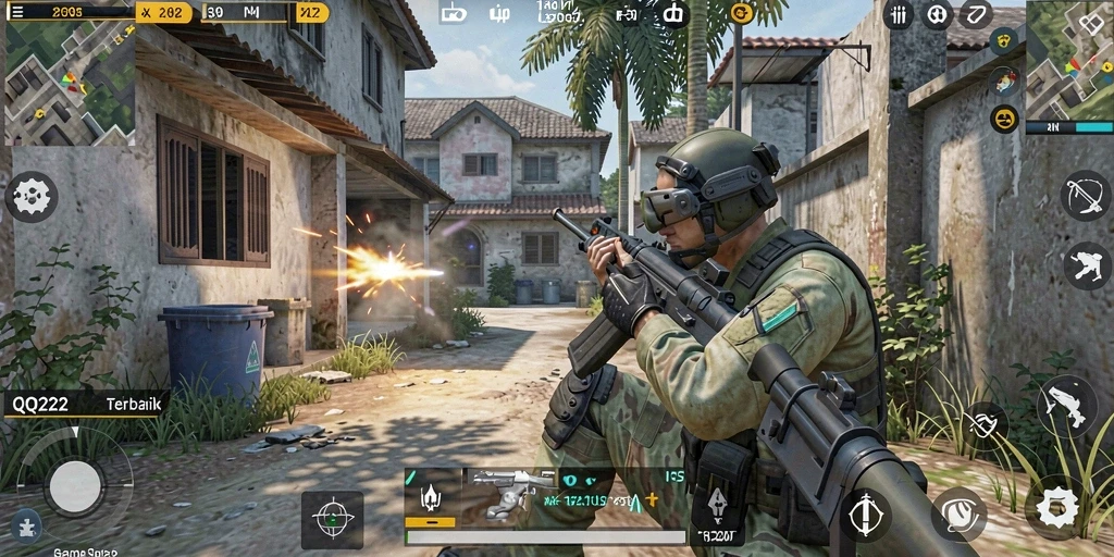 Gameplay seru dengan grafik yang menakjubkan di QQ222.