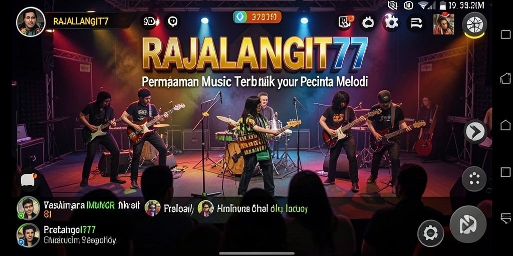 Tampilan menarik dari gameplay RAJALANGIT77 yang penuh dengan musik.