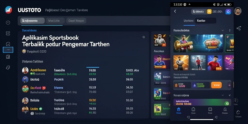 Tampilan antarmuka UUSTOTO yang menarik dengan berbagai pilihan taruhan.