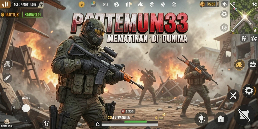 Tampilan gameplay WIN33 yang memacu adrenalin dalam pertarungan Battle Royale.
