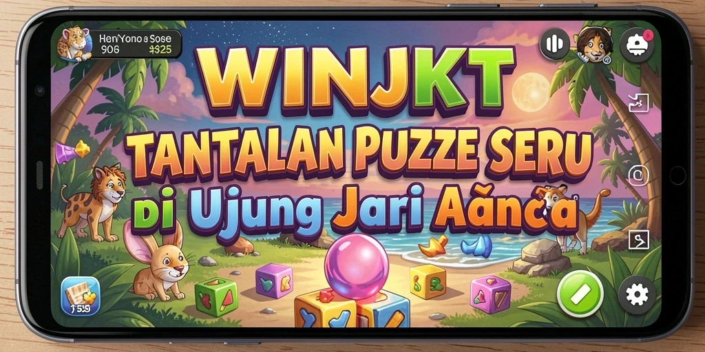 Screenshot utama WINJKT menampilkan gameplay Puzzle yang menantang.